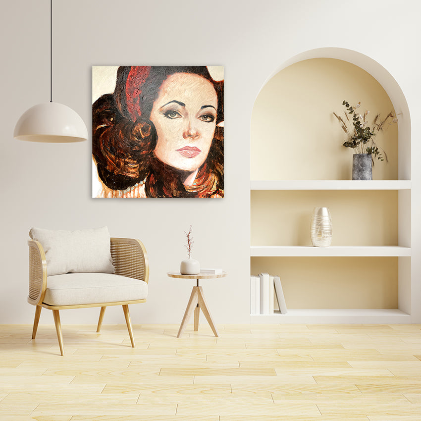 portrait of elizabeth taylor by cDutch artist olette van ojik