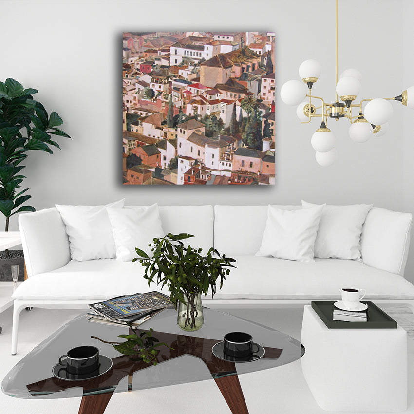 Painting of Granada, Spain, by Dutch artist Colette van Ojik