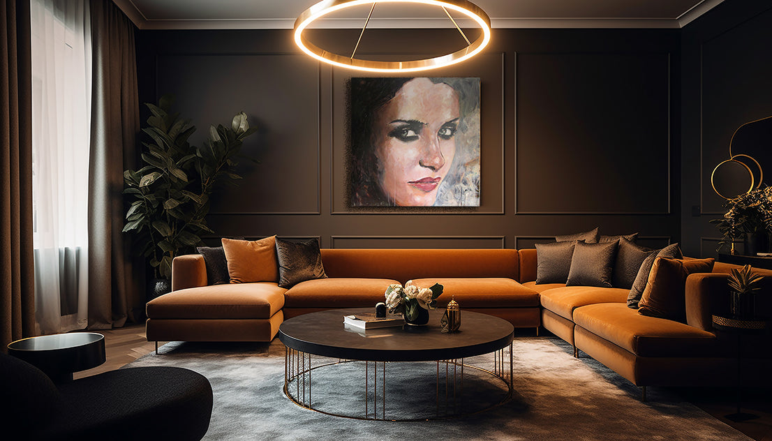 Close portrait painted by Colette van Ojik. Expressionism