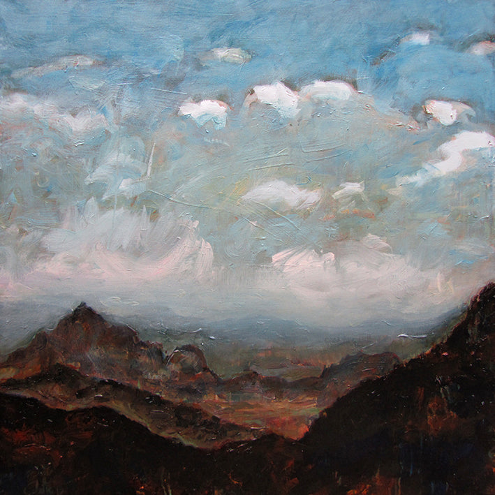 Landscape painting of National Park Khao Sok in Thailand, painted by Dutch artist Colette van Ojik