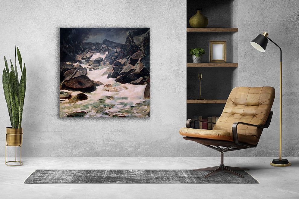 mysterious landscape painting of Yosemite National Park by dutch artist colette van ojik